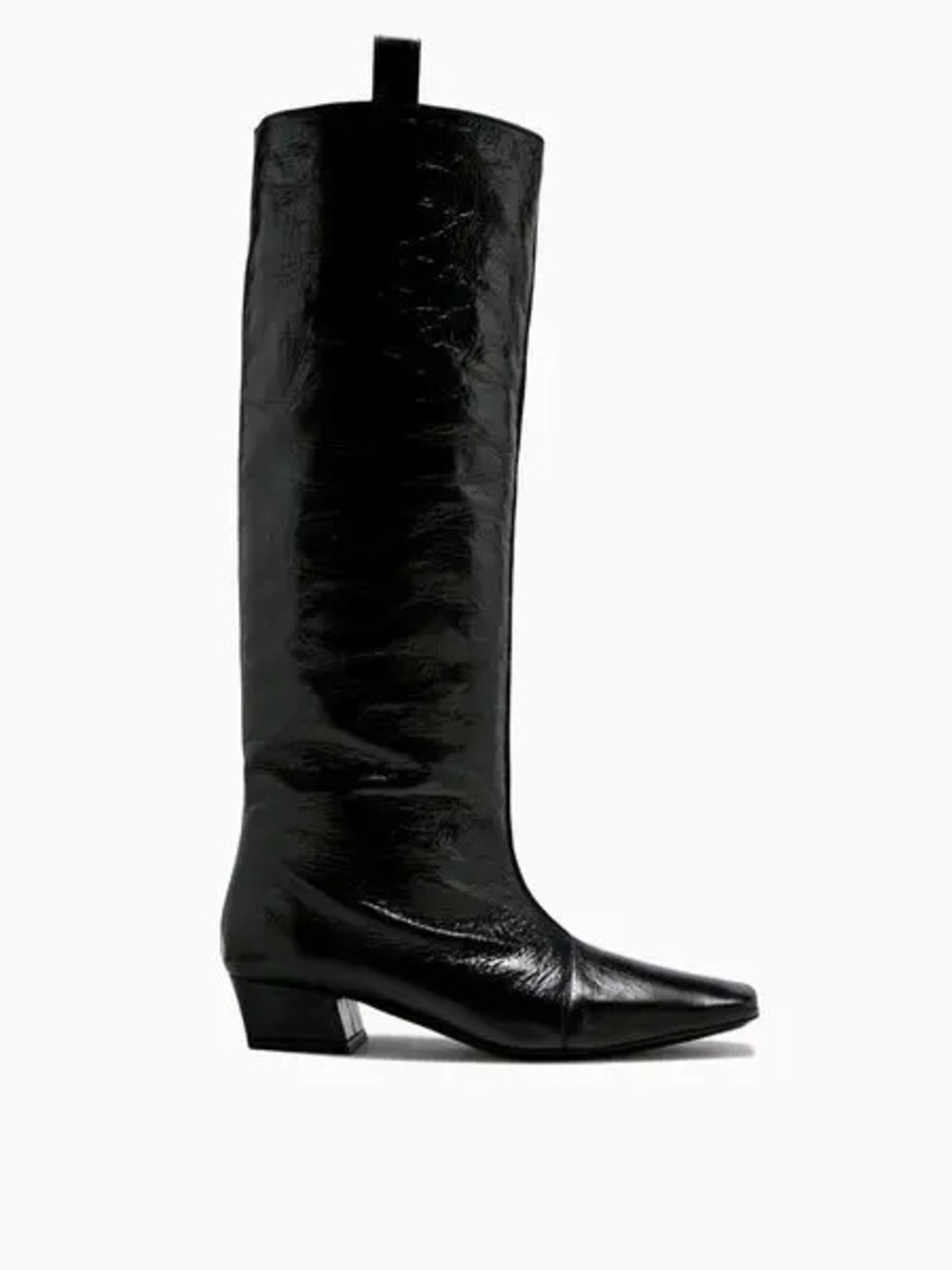 BY FAR Remy Creased Boots in Black